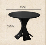 アッシュ材の丸型テーブル - モダンなデザインでおしゃれなリビング空間を演出! hsysg-4981