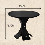 アッシュ材の丸型テーブル - モダンなデザインでおしゃれなリビング空間を演出! hsysg-4981