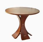 アッシュ材の丸型テーブル - モダンなデザインでおしゃれなリビング空間を演出! hsysg-4981