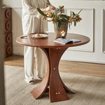 アッシュ材の丸型テーブル - モダンなデザインでおしゃれなリビング空間を演出! hsysg-4981