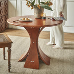 アッシュ材の丸型テーブル - モダンなデザインでおしゃれなリビング空間を演出! hsysg-4981