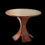 アッシュ材の丸型テーブル - モダンなデザインでおしゃれなリビング空間を演出! hsysg-4981