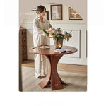 アッシュ材の丸型テーブル - モダンなデザインでおしゃれなリビング空間を演出! hsysg-4981