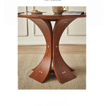 アッシュ材の丸型テーブル - モダンなデザインでおしゃれなリビング空間を演出! hsysg-4981