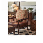 アッシュ材使用のクラシックチェア|PUレザー&綿麻クッション付き|デザイン性抜群のリビング家具 hsysg-4983