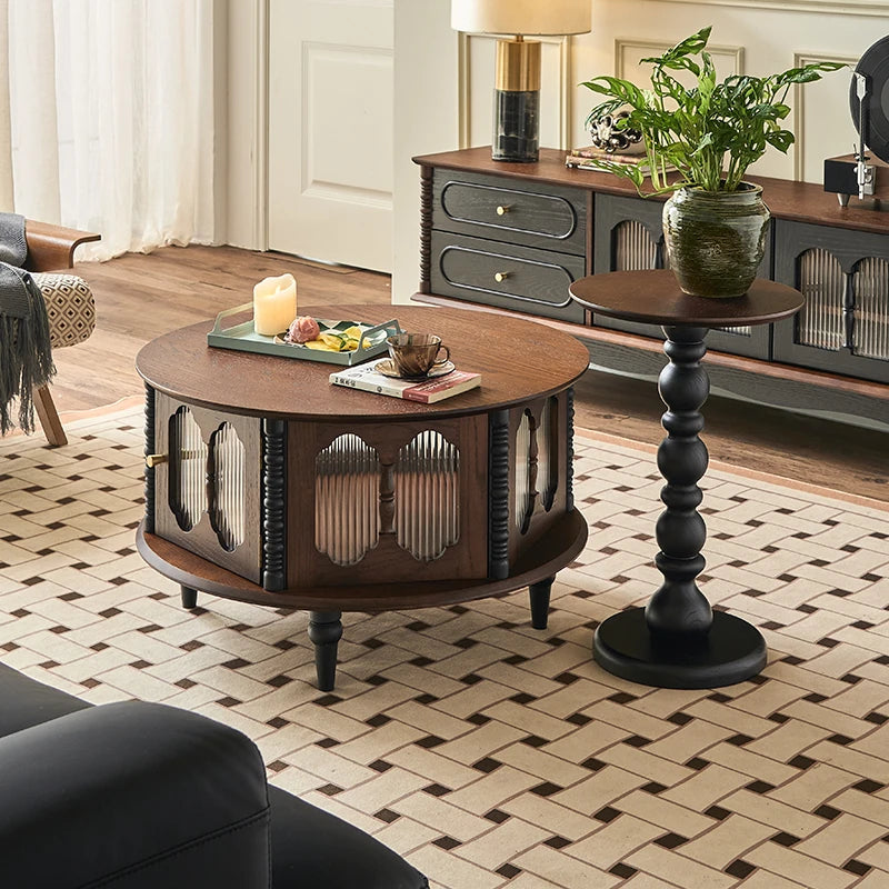 アッシュ材ガラス製センターテーブル|おしゃれなデザインでリビングを彩る! hsysg-4984