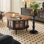 アッシュ材ガラス製センターテーブル|おしゃれなデザインでリビングを彩る! hsysg-4984