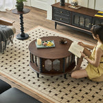 アッシュ材ガラス製センターテーブル|おしゃれなデザインでリビングを彩る! hsysg-4984