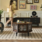 アッシュ材ガラス製センターテーブル|おしゃれなデザインでリビングを彩る! hsysg-4984