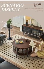 アッシュ材ガラス製センターテーブル|おしゃれなデザインでリビングを彩る! hsysg-4984