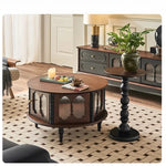 アッシュ材ガラス製センターテーブル|おしゃれなデザインでリビングを彩る! hsysg-4984