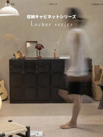 アッシュ材とパイン多層板のスタイリッシュキャビネット|モダンインテリアに最適な収納家具 hsysg-4985