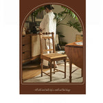 アッシュ材ラタン製のナチュラルデザインチェア|心地よい座り心地と上品な雰囲気を演出 hsysg-4986