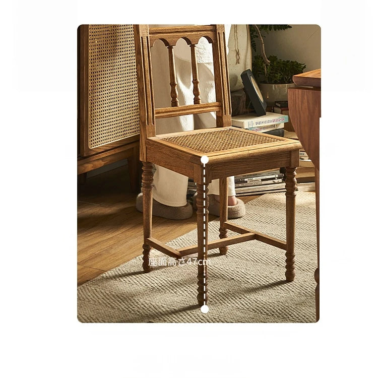 アッシュ材ラタン製のナチュラルデザインチェア|心地よい座り心地と上品な雰囲気を演出 hsysg-4986
