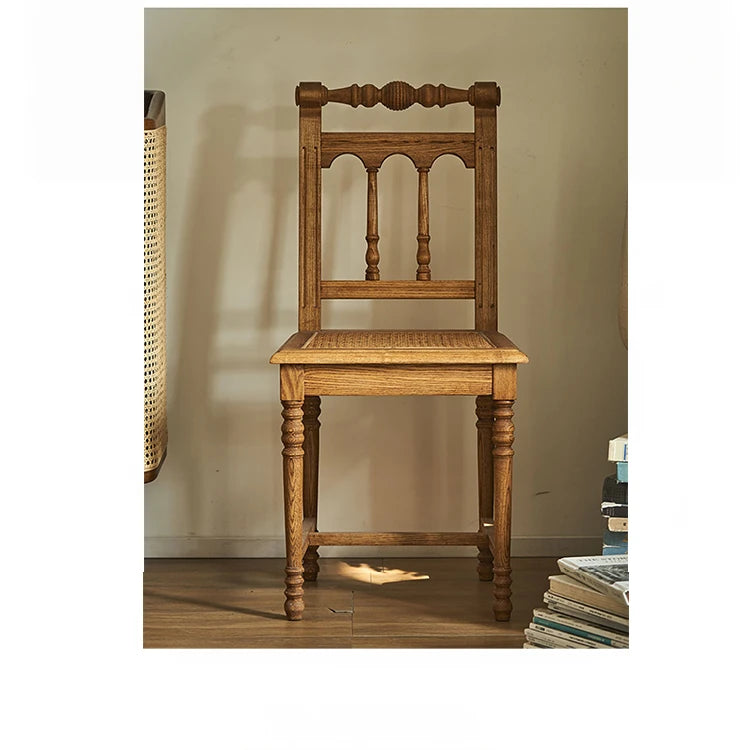 アッシュ材ラタン製のナチュラルデザインチェア|心地よい座り心地と上品な雰囲気を演出 hsysg-4986