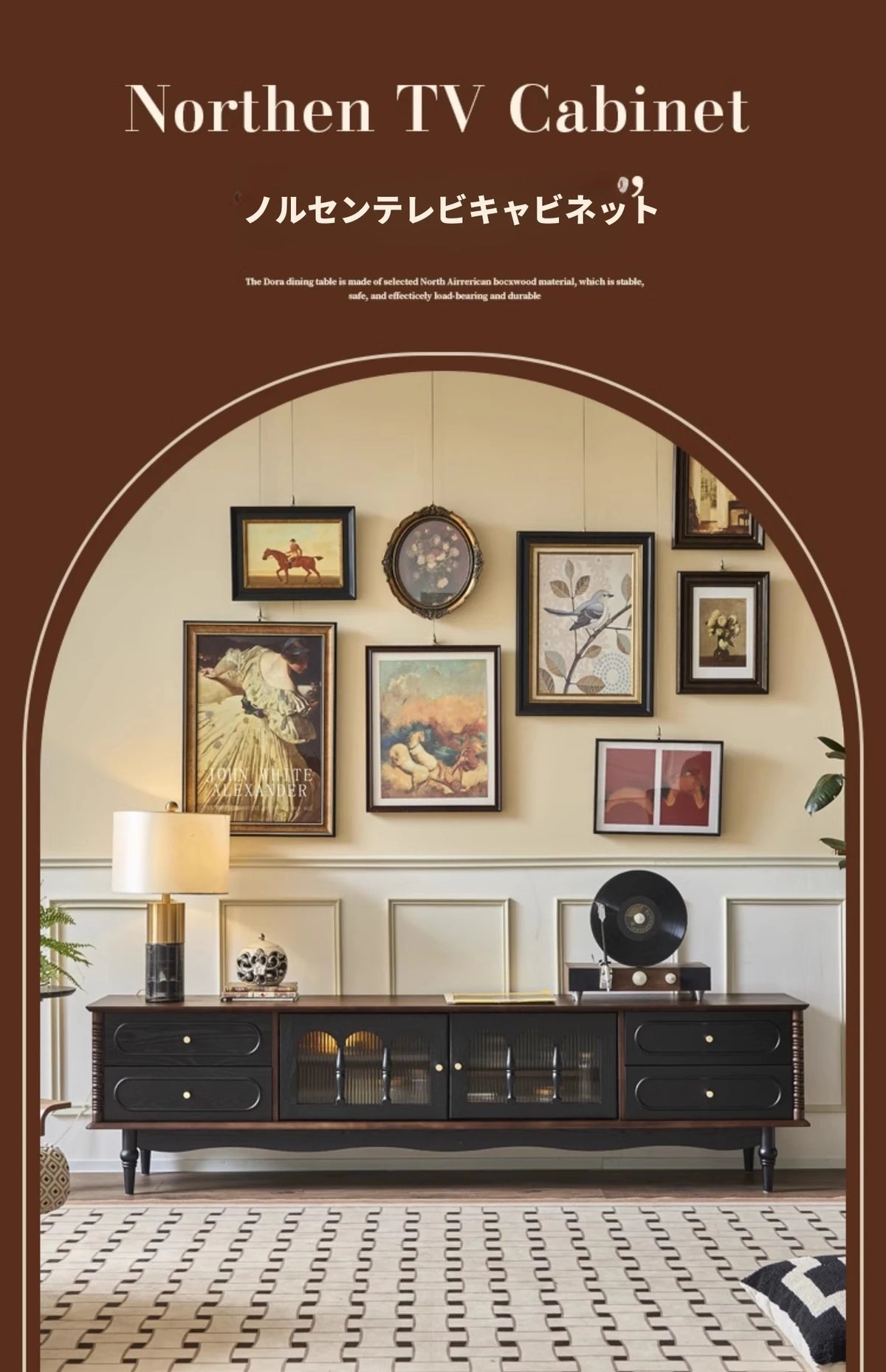 アッシュ材とガラスのシックなテレビ台 | モダンな収納とスタイリッシュなデザイン hsysg-4989