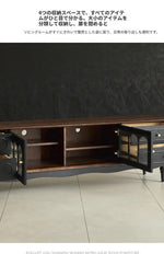 アッシュ材とガラスのシックなテレビ台 | モダンな収納とスタイリッシュなデザイン hsysg-4989