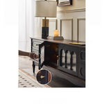 アッシュ材とガラスのシックなテレビ台 | モダンな収納とスタイリッシュなデザイン hsysg-4989