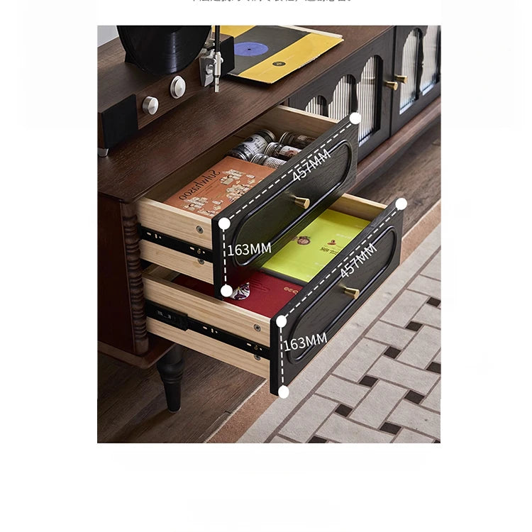 アッシュ材とガラスのシックなテレビ台 | モダンな収納とスタイリッシュなデザイン hsysg-4989