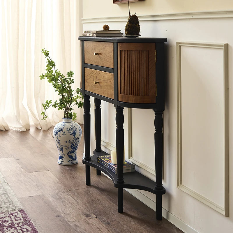 アッシュ材を使用したスタイリッシュなキャビネット - 収納力抜群でインテリアを彩るデザイン hsysg-4991