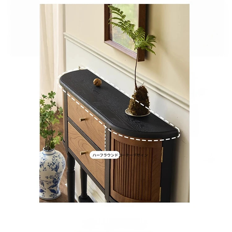 アッシュ材を使用したスタイリッシュなキャビネット - 収納力抜群でインテリアを彩るデザイン hsysg-4991