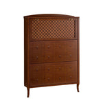 アッシュ材製モダンキャビネット|チェックパターン扉付き収納家具|スタイリッシュなインテリアに最適 hsysg-4992