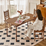 アッシュ材のクラシックデザインテーブル|エレガントなダイニングスタイルを演出するインテリア家具 hsysg-4993