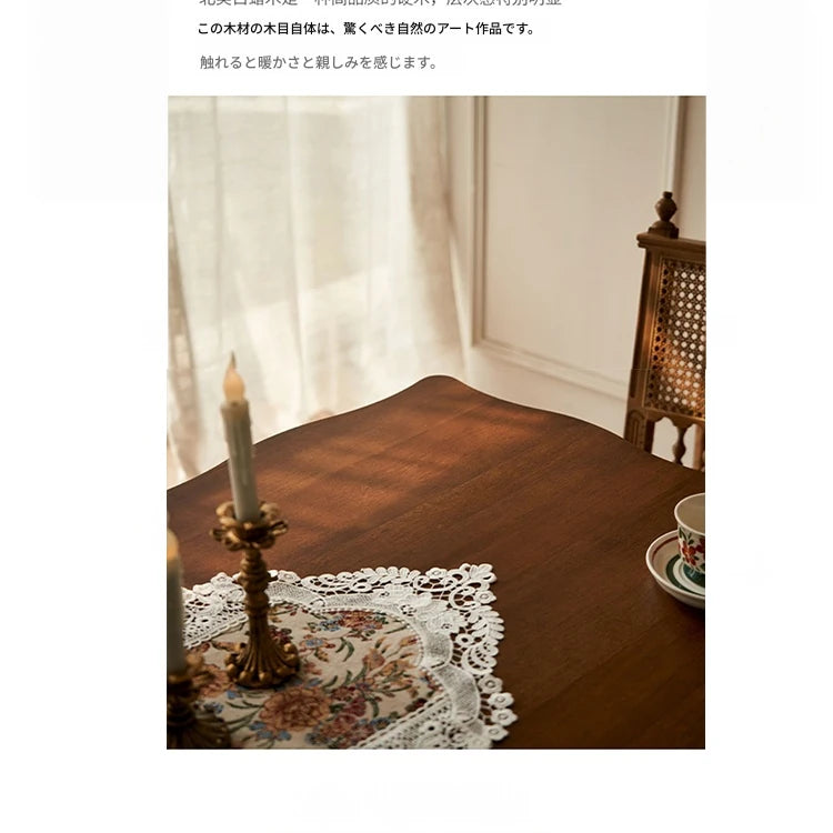 アッシュ材のクラシックデザインテーブル|エレガントなダイニングスタイルを演出するインテリア家具 hsysg-4993