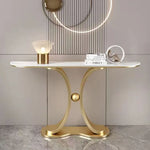 ラグジュアリーな極スリム玄関テーブル セラミック天板のモダンコンソール 壁付け設置 シンプルでミニマルな廊下用サイドボード htlty-3548