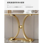 ラグジュアリーな極スリム玄関テーブル セラミック天板のモダンコンソール 壁付け設置 シンプルでミニマルな廊下用サイドボード htlty-3548