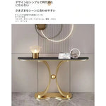 ラグジュアリーな極スリム玄関テーブル セラミック天板のモダンコンソール 壁付け設置 シンプルでミニマルな廊下用サイドボード htlty-3548