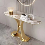 ラグジュアリーな極スリム玄関テーブル セラミック天板のモダンコンソール 壁付け設置 シンプルでミニマルな廊下用サイドボード htlty-3548