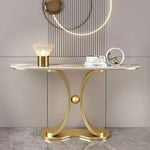 ラグジュアリーな極スリム玄関テーブル セラミック天板のモダンコンソール 壁付け設置 シンプルでミニマルな廊下用サイドボード htlty-3548