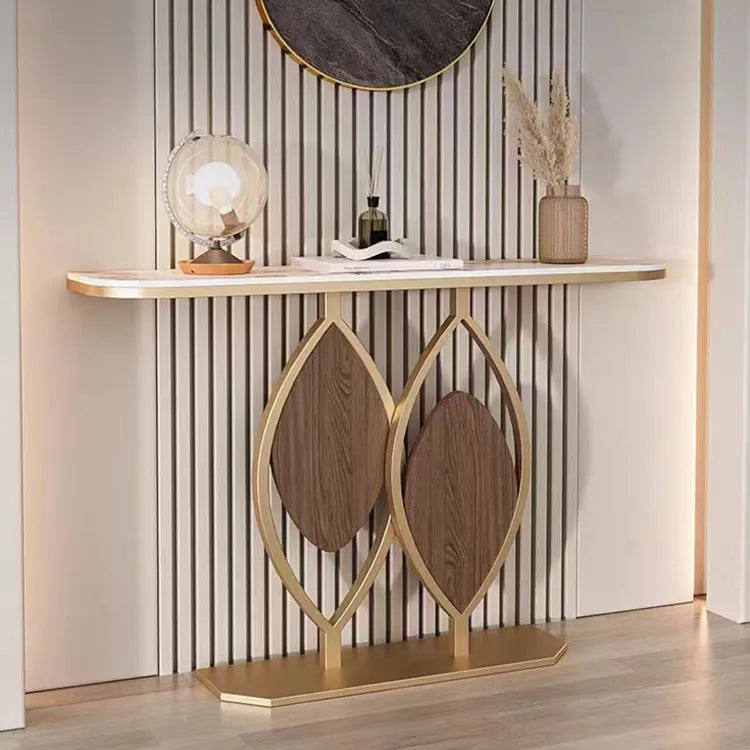 イタリアンスタイル玄関コンソール セラミック天板のエントランステーブル シンプル収納棚 モダンでラグジュアリーなリビング壁付けテーブル htlty-3549