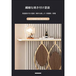 イタリアンスタイル玄関コンソール セラミック天板のエントランステーブル シンプル収納棚 モダンでラグジュアリーなリビング壁付けテーブル htlty-3549