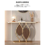 イタリアンスタイル玄関コンソール セラミック天板のエントランステーブル シンプル収納棚 モダンでラグジュアリーなリビング壁付けテーブル htlty-3549