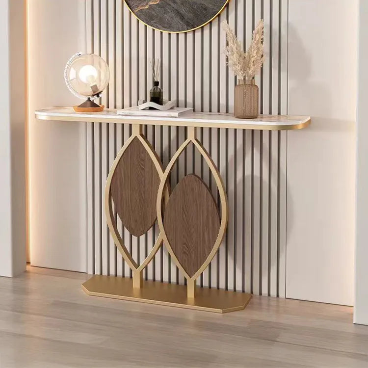 イタリアンスタイル玄関コンソール セラミック天板のエントランステーブル シンプル収納棚 モダンでラグジュアリーなリビング壁付けテーブル htlty-3549