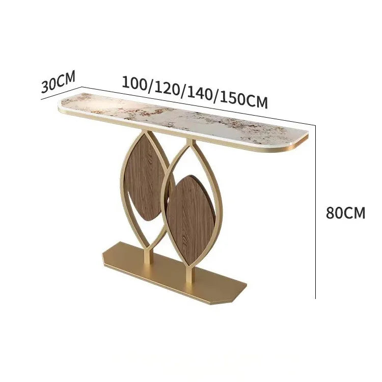 イタリアンスタイル玄関コンソール セラミック天板のエントランステーブル シンプル収納棚 モダンでラグジュアリーなリビング壁付けテーブル htlty-3549