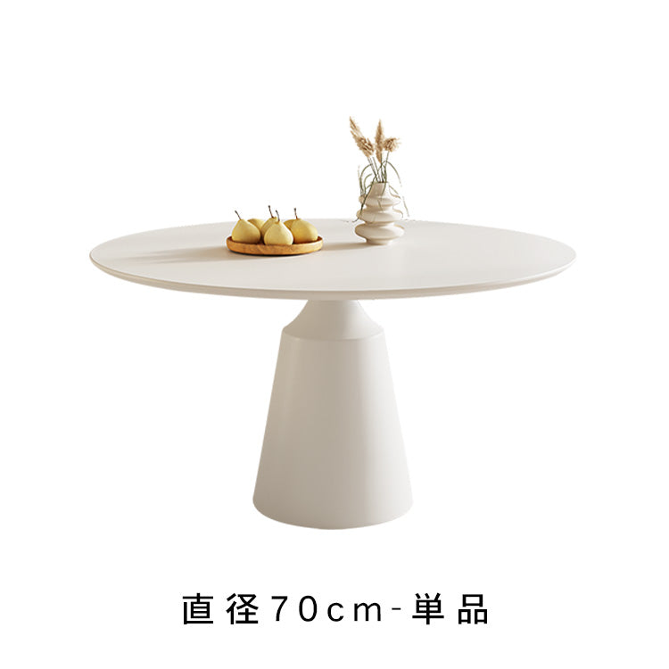 高級感あるセラミック天板 2人掛け ラウンドテーブル 小スペース 回転盤付き モダン ホワイト ブラック htt-3533