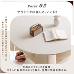 ラウンドダイニングテーブル 円形 セラミック天板 80cm 90cm 100cm 高級 おしゃれ 食卓テーブル カフェテーブル 二人用 四人掛け 六人用 htt -3535