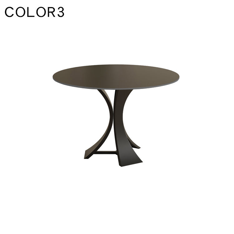 ダイニングテーブル おしゃれ 円形 おしゃれ セラミック天板 金属脚 幅60 70 80 90 100 110 120 130cm ホワイト 北欧風 モダン 2人 4人 6人用 食卓テーブル ラウンドテーブル htt-3536