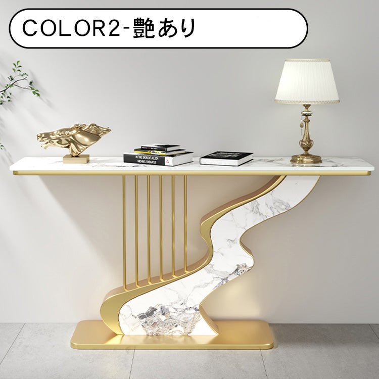 セラミック天板玄関コンソールテーブル モダンラグジュアリー シンプルアート風壁付け装飾キャビネット htt-3537