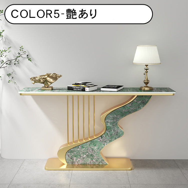 セラミック天板玄関コンソールテーブル モダンラグジュアリー シンプルアート風壁付け装飾キャビネット htt-3537