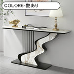 セラミック天板玄関コンソールテーブル モダンラグジュアリー シンプルアート風壁付け装飾キャビネット htt-3537