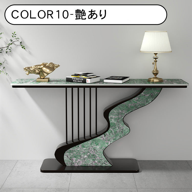 セラミック天板玄関コンソールテーブル モダンラグジュアリー シンプルアート風壁付け装飾キャビネット htt-3537