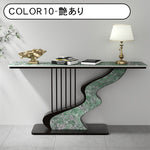 セラミック天板玄関コンソールテーブル モダンラグジュアリー シンプルアート風壁付け装飾キャビネット htt-3537