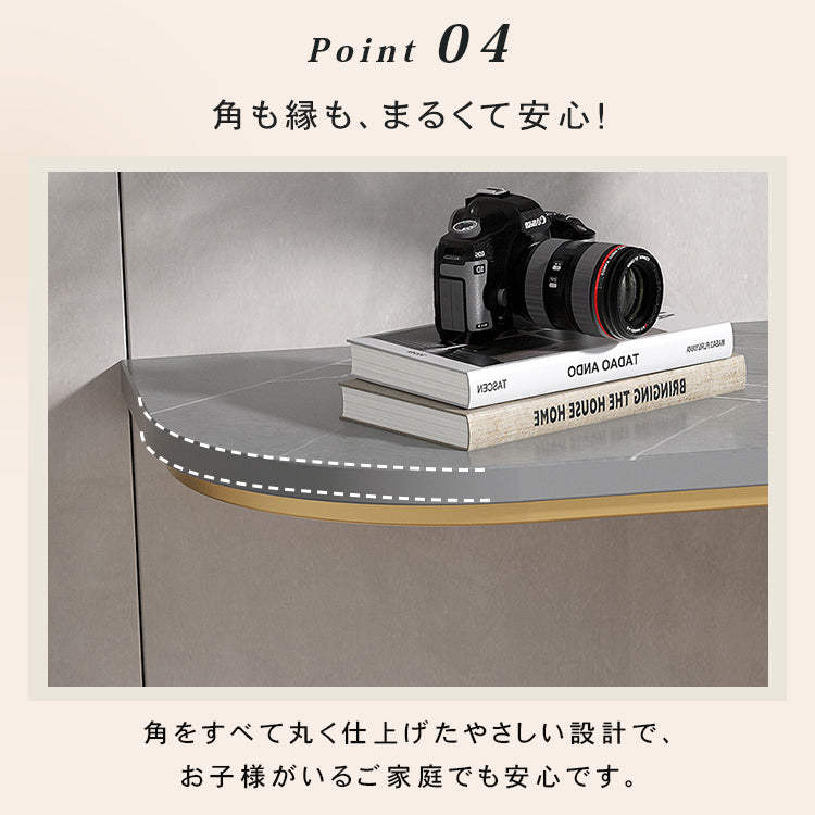 モダンミニマルラグジュアリー異形玄関コンソール装飾台エントランスキャビネットディスプレイテーブル htt-3541