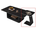 現代ラグジュアリー×ミニマルデザイン セラミックストーン天板リビングテーブル|新作 小空間対応 クリエイティブ 高級感漂う長方形テーブル htt-3545