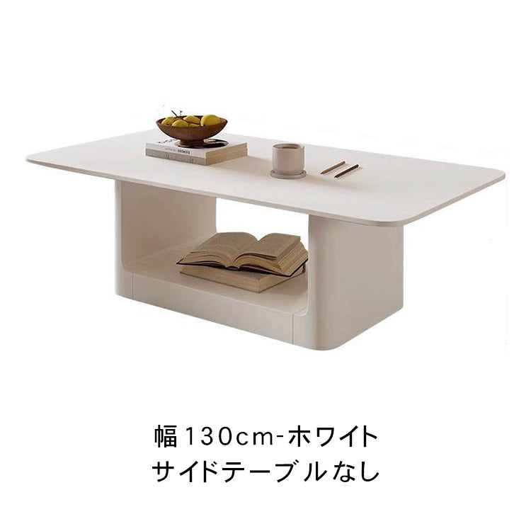 現代ラグジュアリー×ミニマルデザイン セラミックストーン天板リビングテーブル|新作 小空間対応 クリエイティブ 高級感漂う長方形テーブル htt-3545