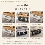 現代ラグジュアリー×ミニマルデザイン セラミックストーン天板リビングテーブル|新作 小空間対応 クリエイティブ 高級感漂う長方形テーブル htt-3545